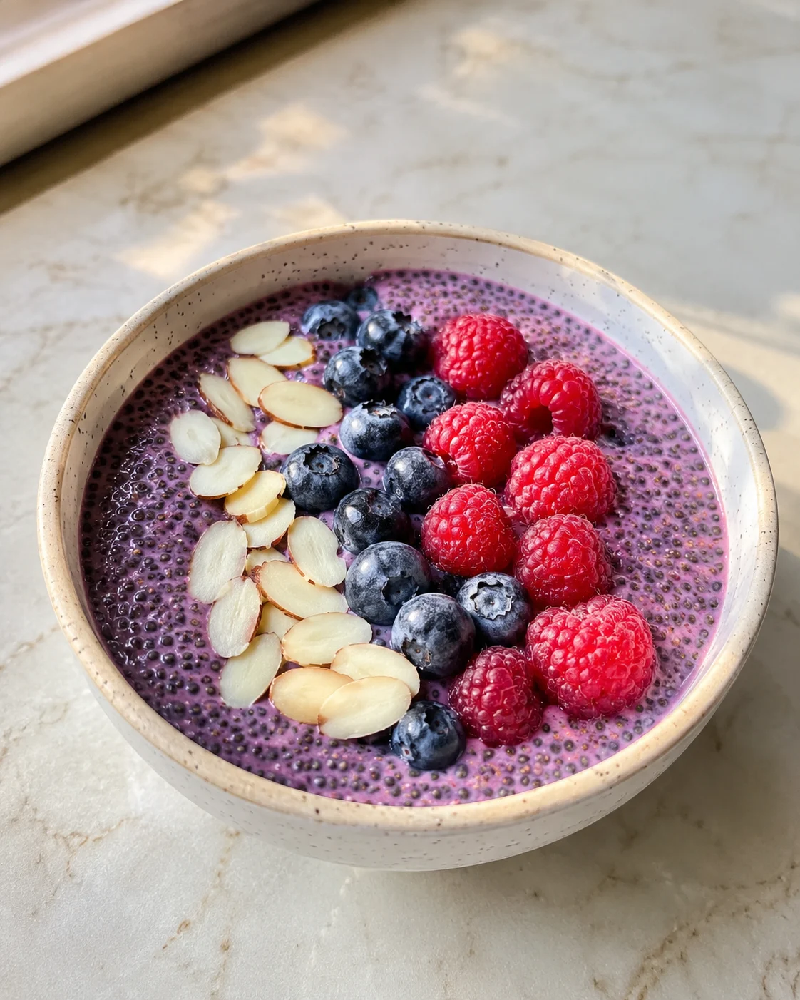 Berry Almond Chia Pudding