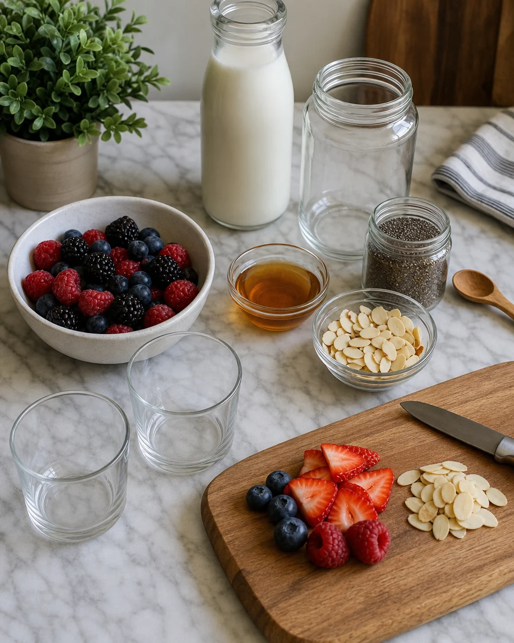 Berry Almond Chia Pudding