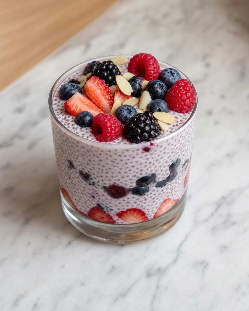 Berry Almond Chia Pudding