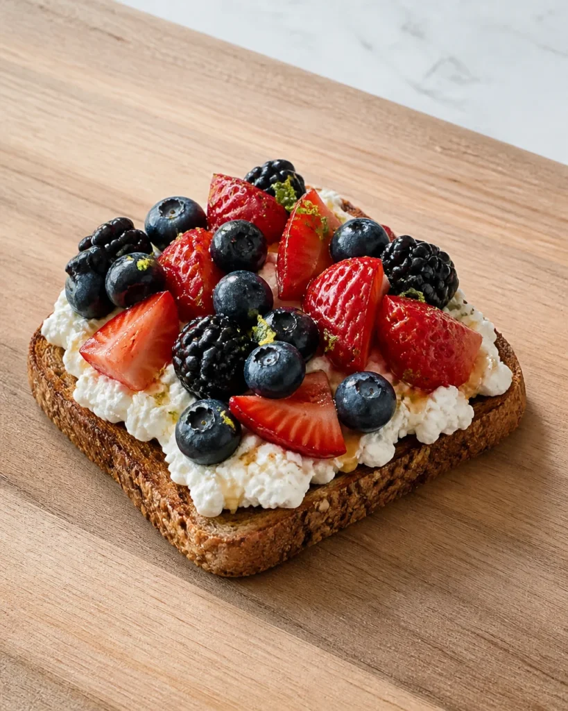 Berry Cottage Cheese Toast: A Delightful Breakfast