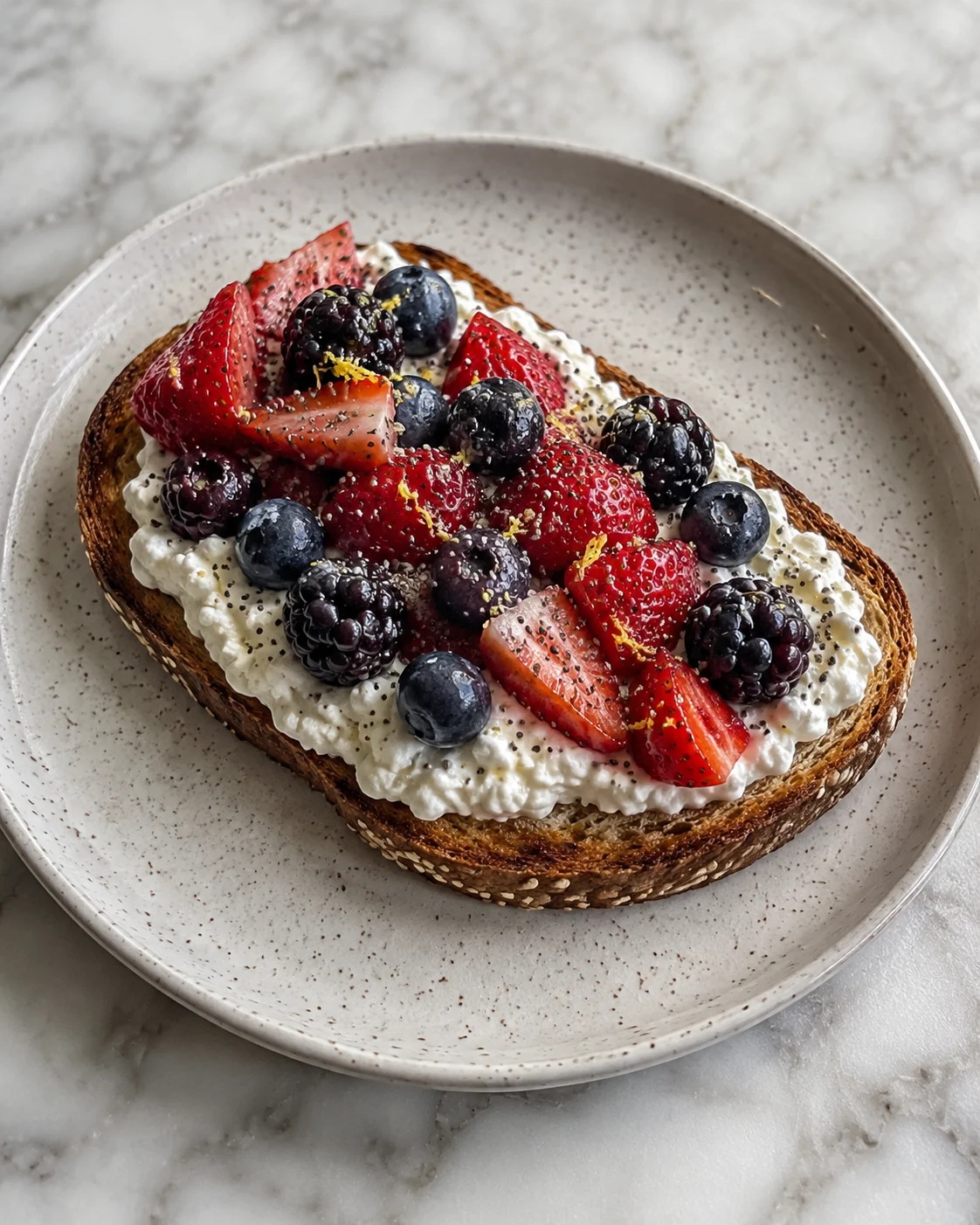 Berry Cottage Cheese Toast: A Delightful Breakfast