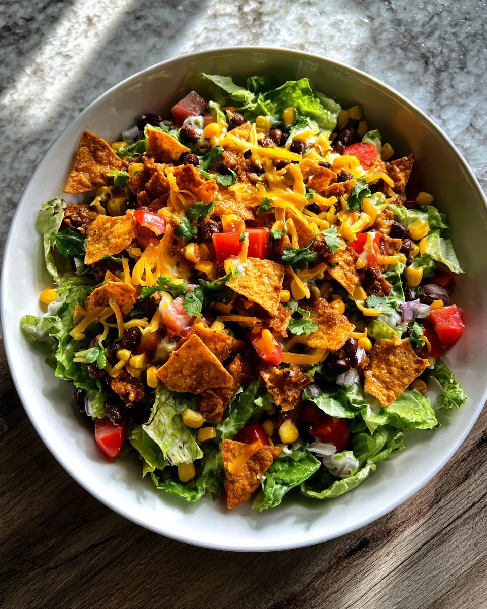 Black Bean Corn Taco Salad