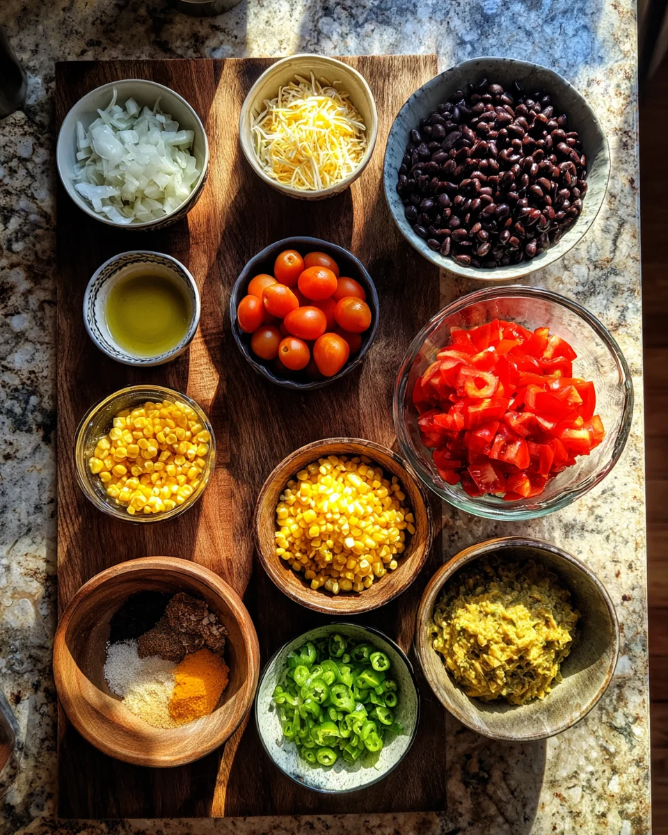 Black Bean Corn Taco Salad