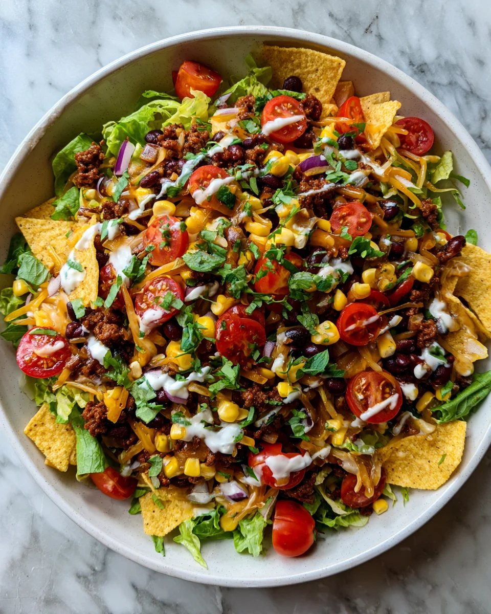 Black Bean Corn Taco Salad