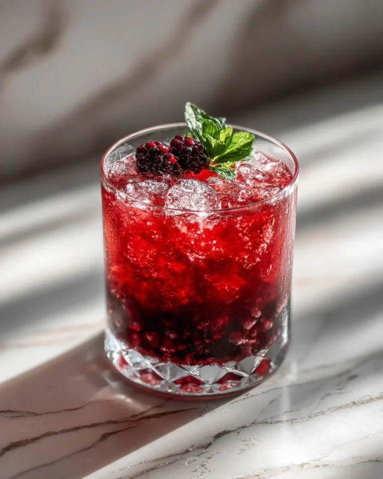 Blackberry Bourbon Smash Cocktail