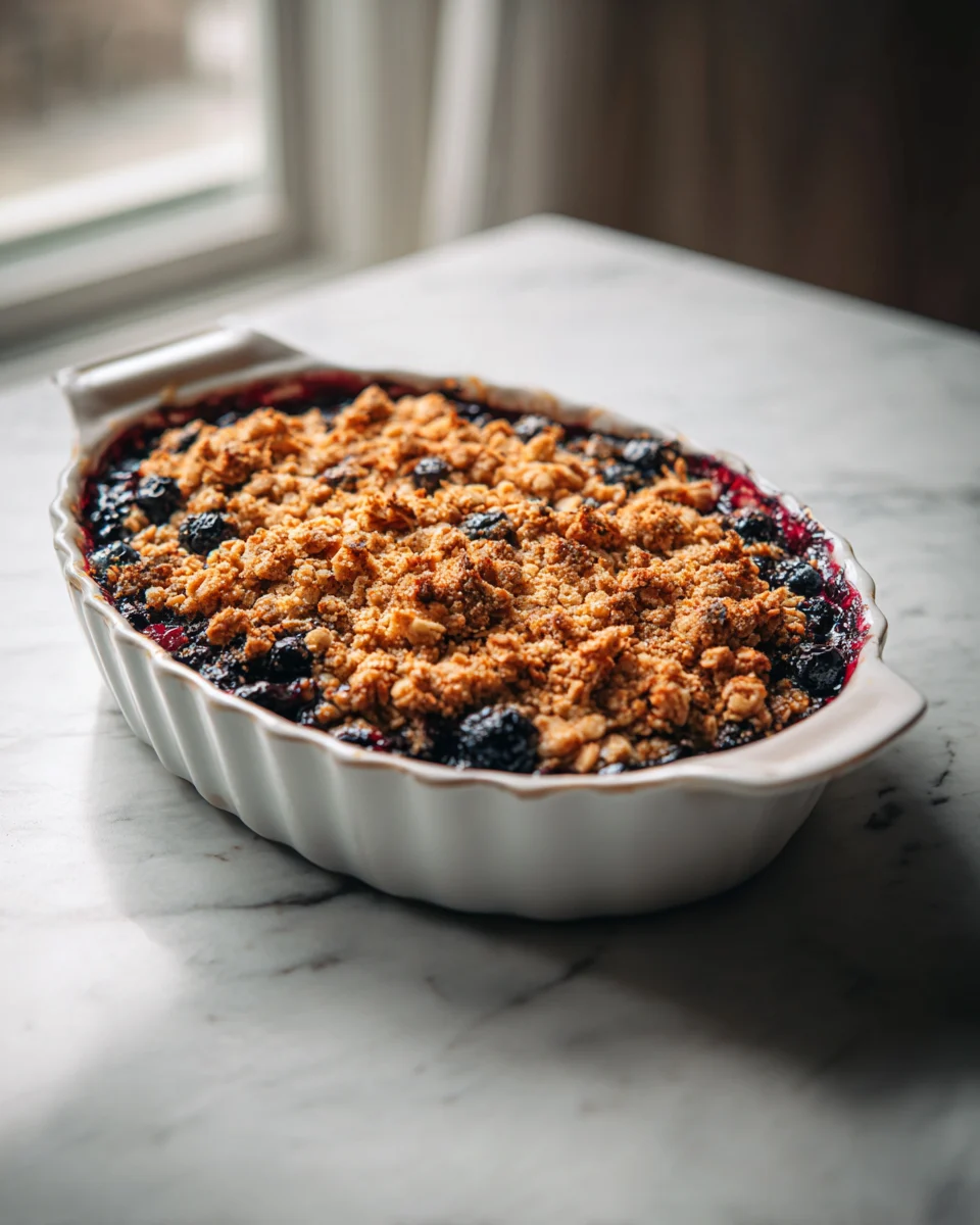 Easy Blueberry Crisp Recipe