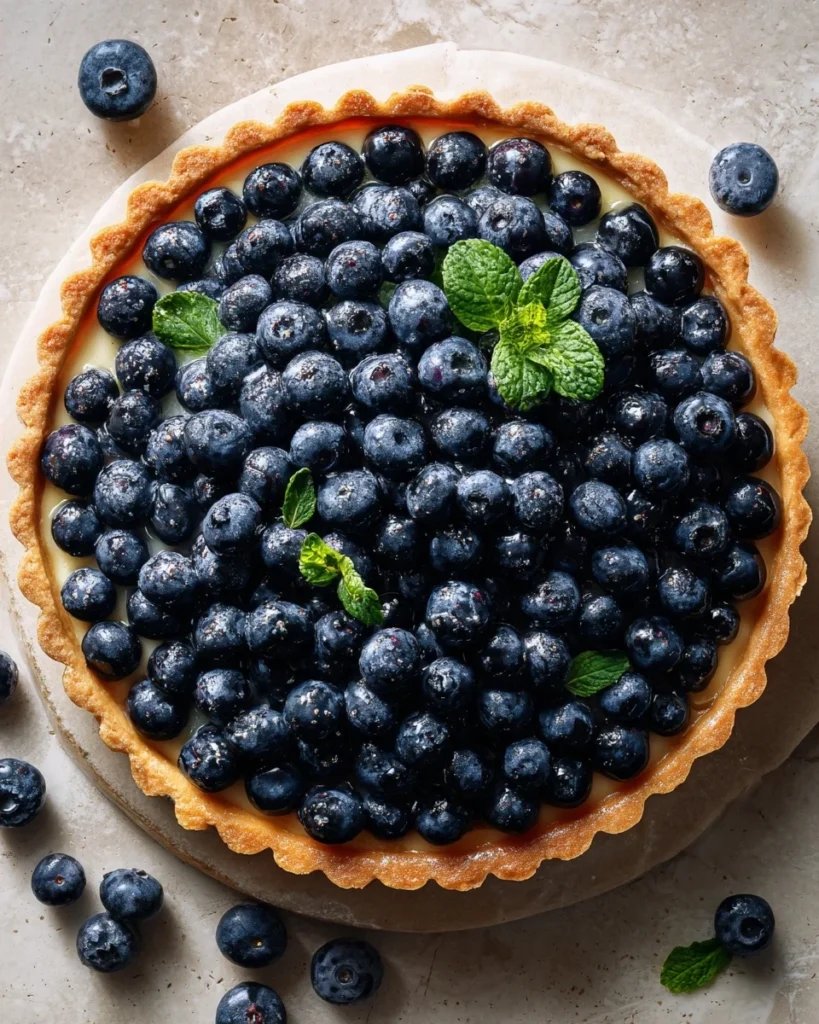Blueberry and Lemon Curd Tart