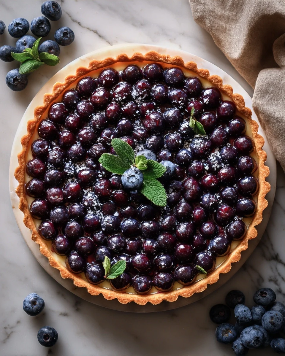 Blueberry and Lemon Curd Tart