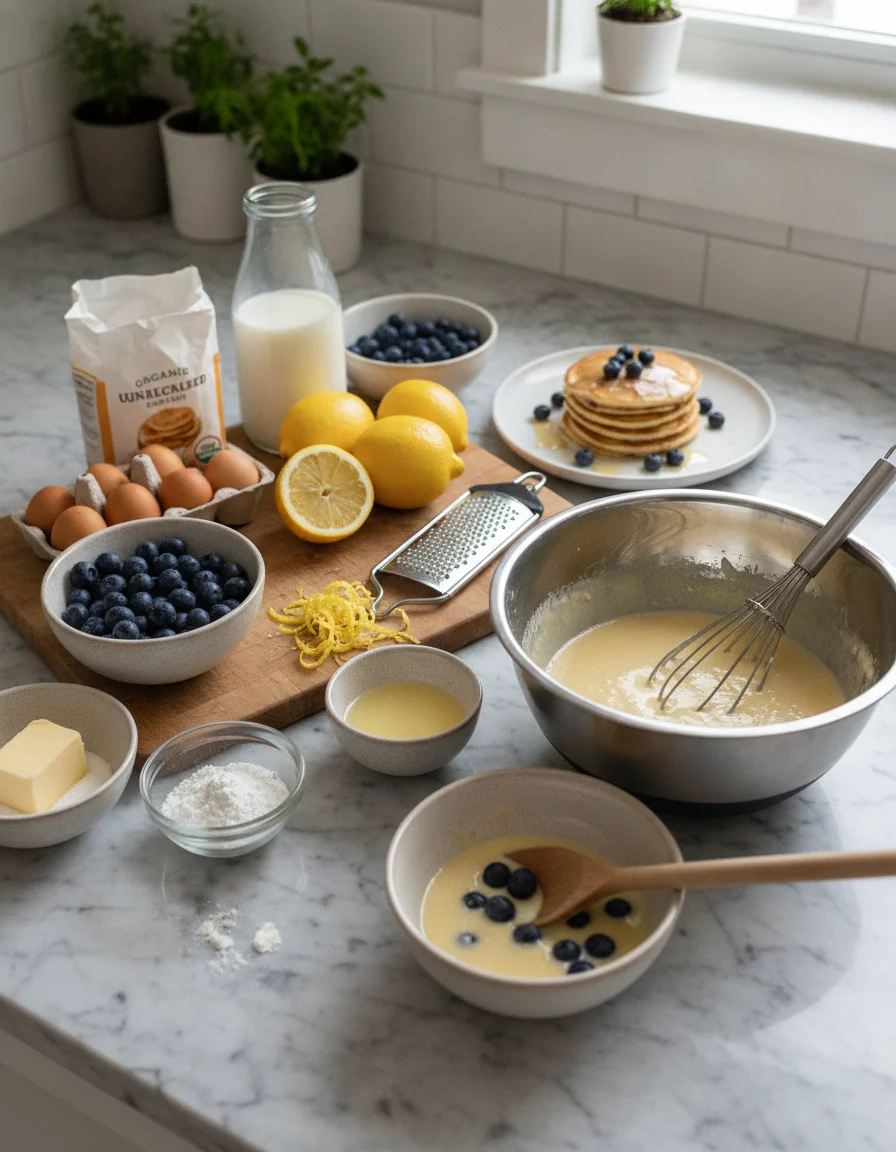 Blueberry Lemon Pancakes
