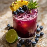 Blueberry Pineapple Margarita Cocktail