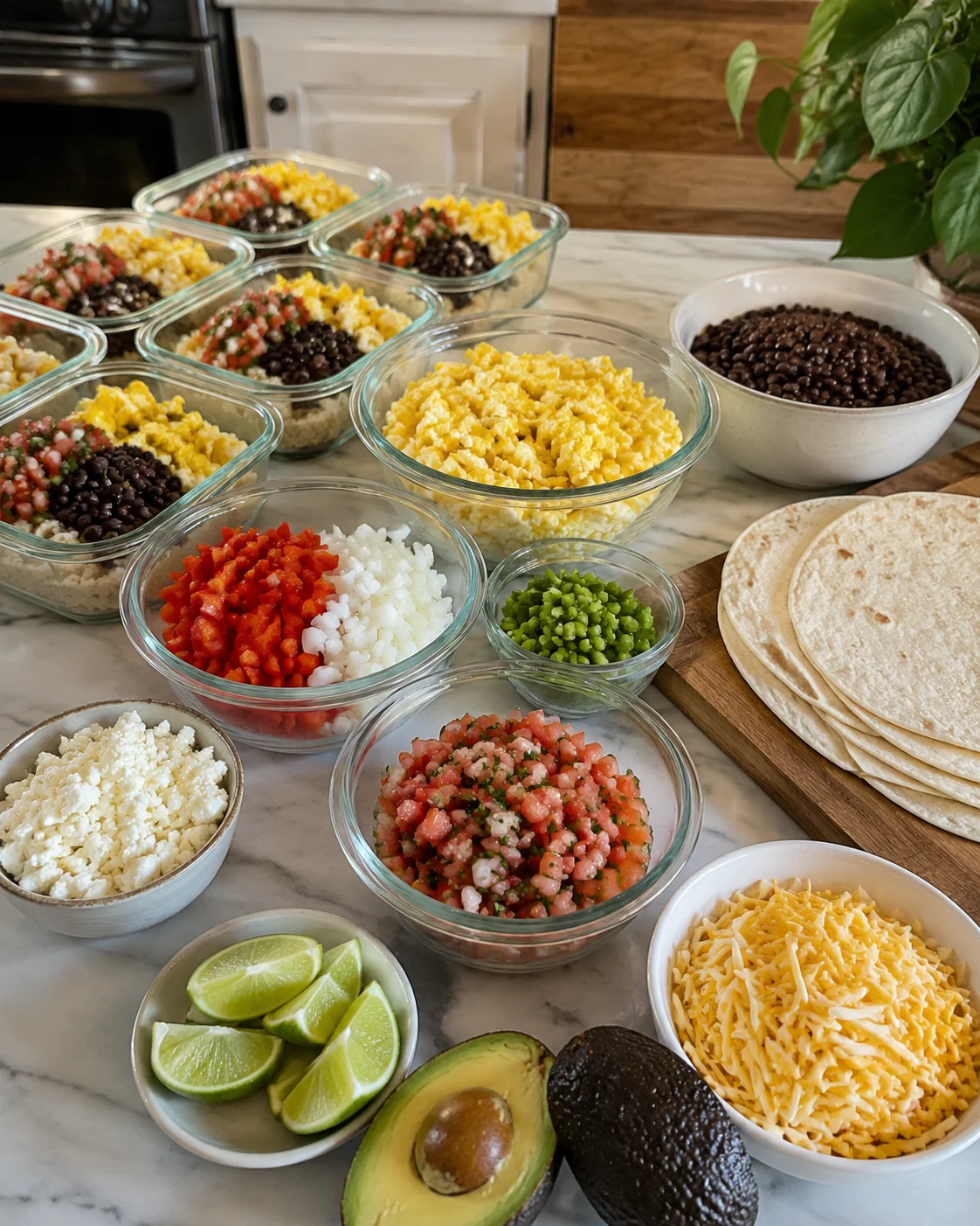 Breakfast Burrito Meal Prep Bowls