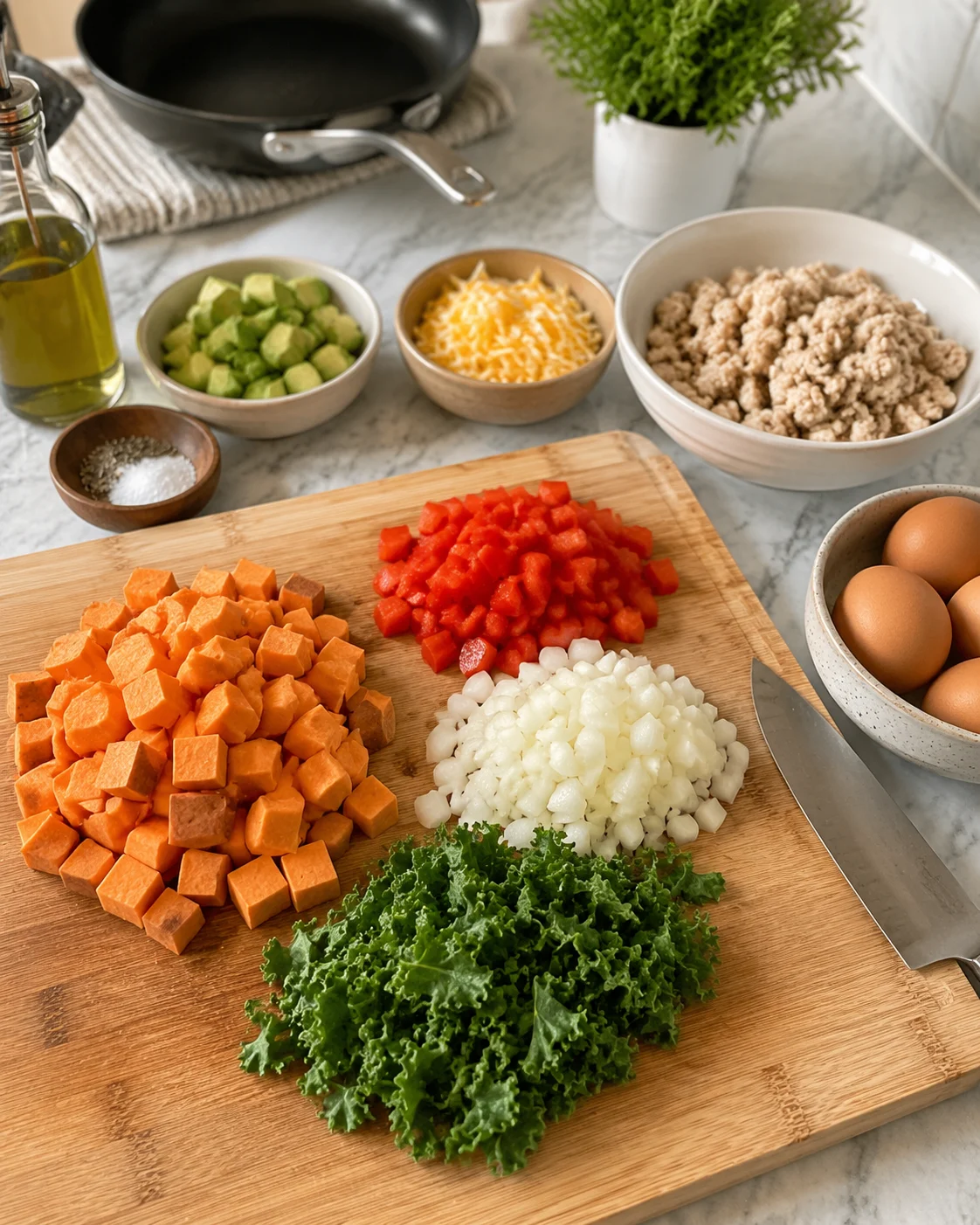 Breakfast Sweet Potato Protein Hash