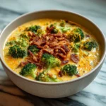 Broccoli Cheddar Rice Soup