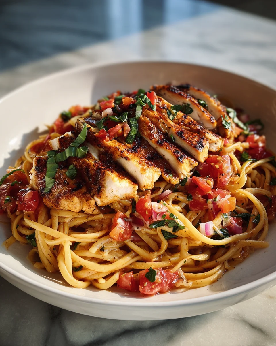 Bruschetta Chicken Pasta