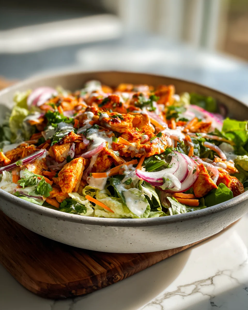 Buffalo Chicken Taco Salad