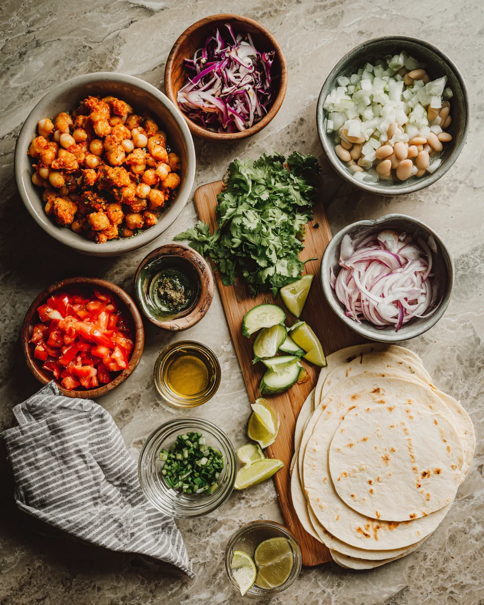 Buffalo White Bean Tacos