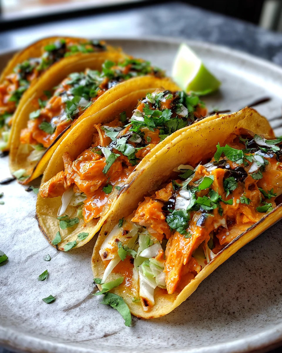 Buffalo White Bean Tacos