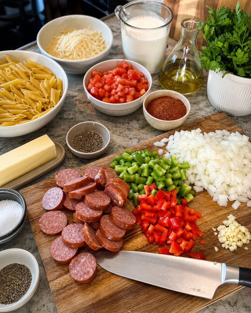 Cajun Sausage Pasta
