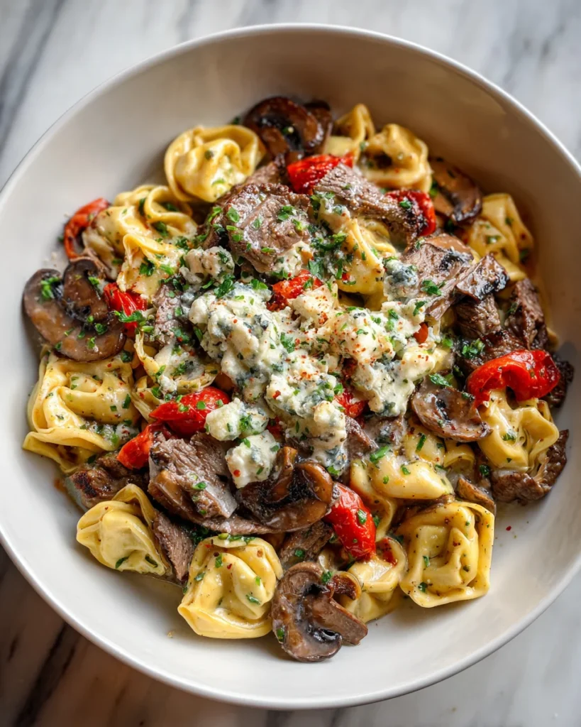 Cheesesteak Tortellini Bliss