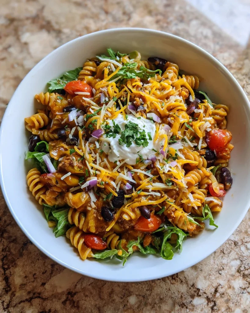 Cheesy Taco Pasta Salad