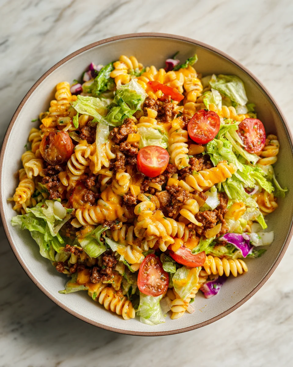 Cheesy Taco Pasta Salad