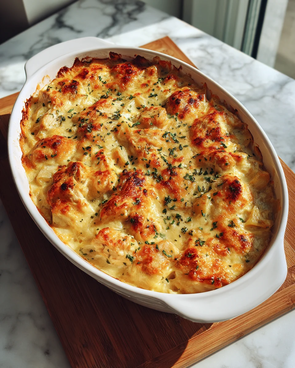 Chicken Alfredo Casserole