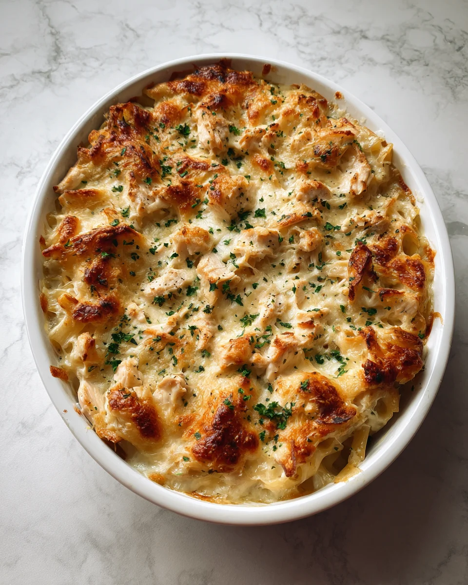 Chicken Alfredo Casserole