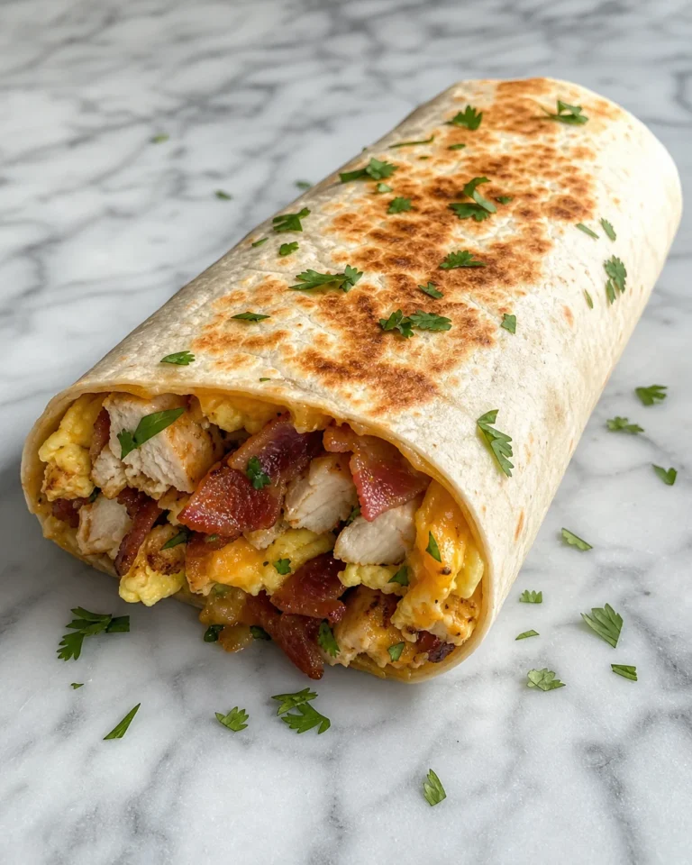 Chicken Bacon Breakfast Burrito