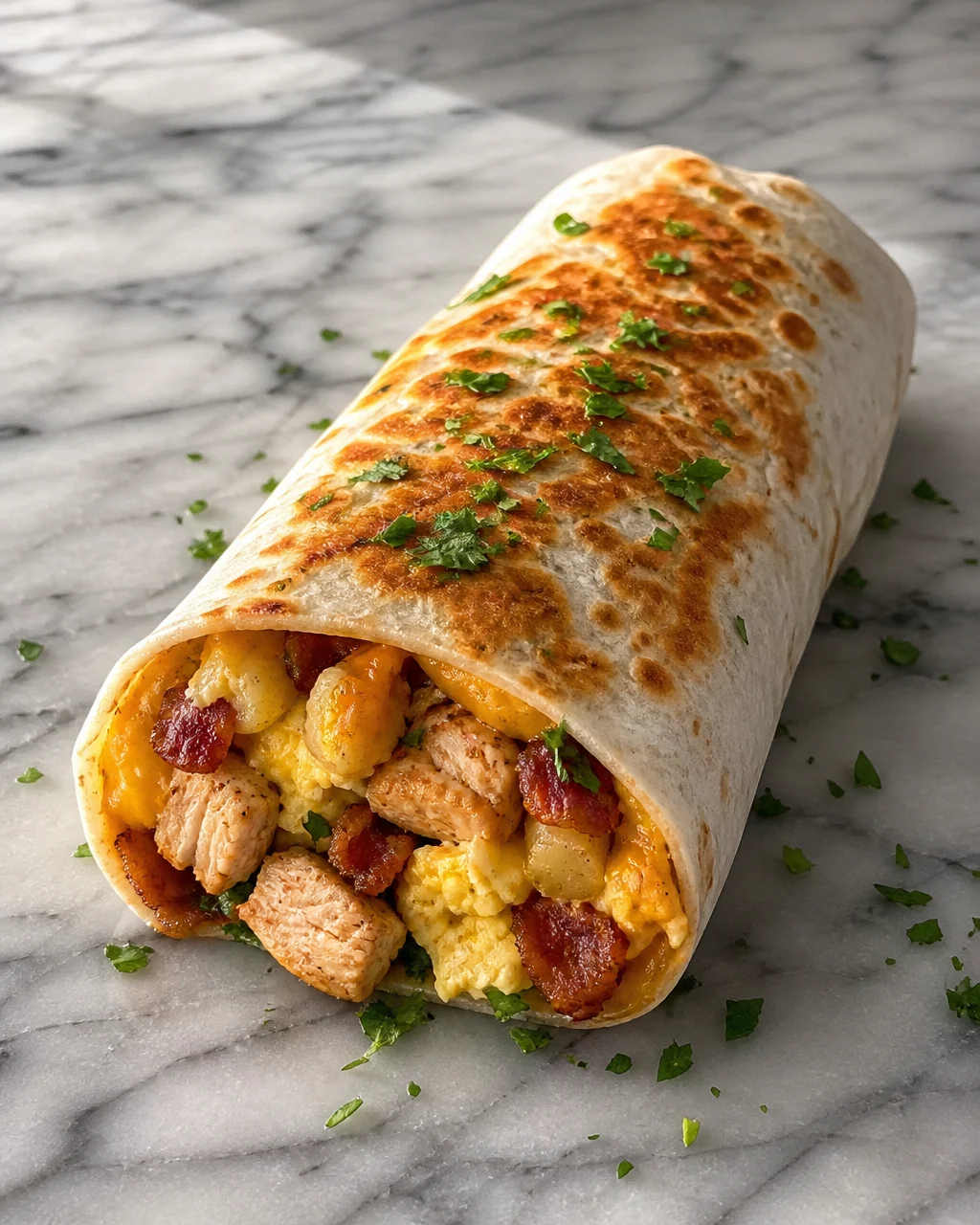 Chicken Bacon Breakfast Burrito