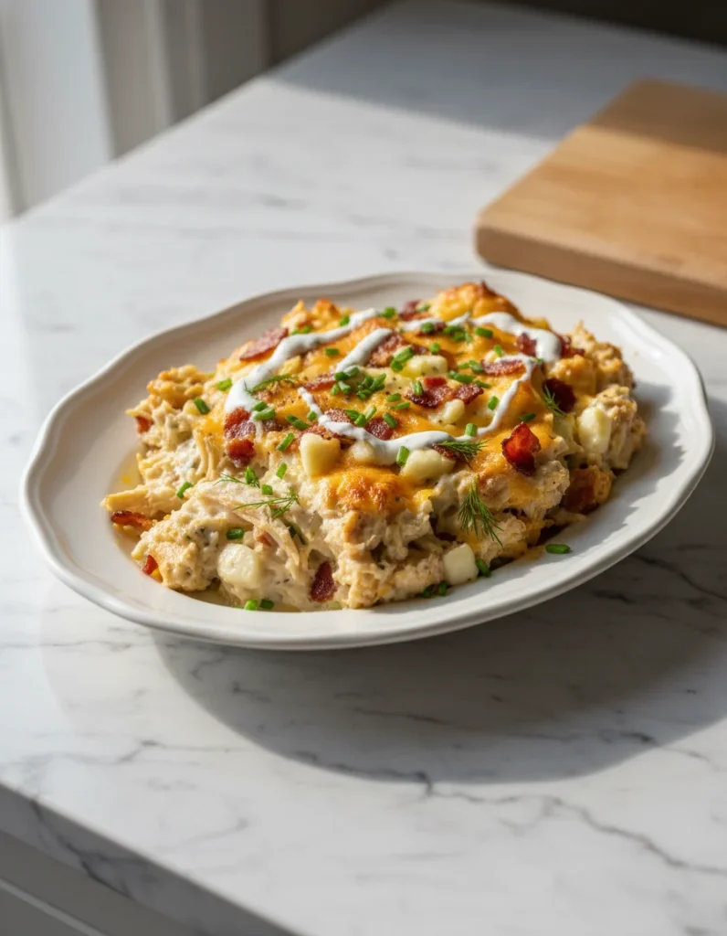 Chicken Bacon Ranch Casserole