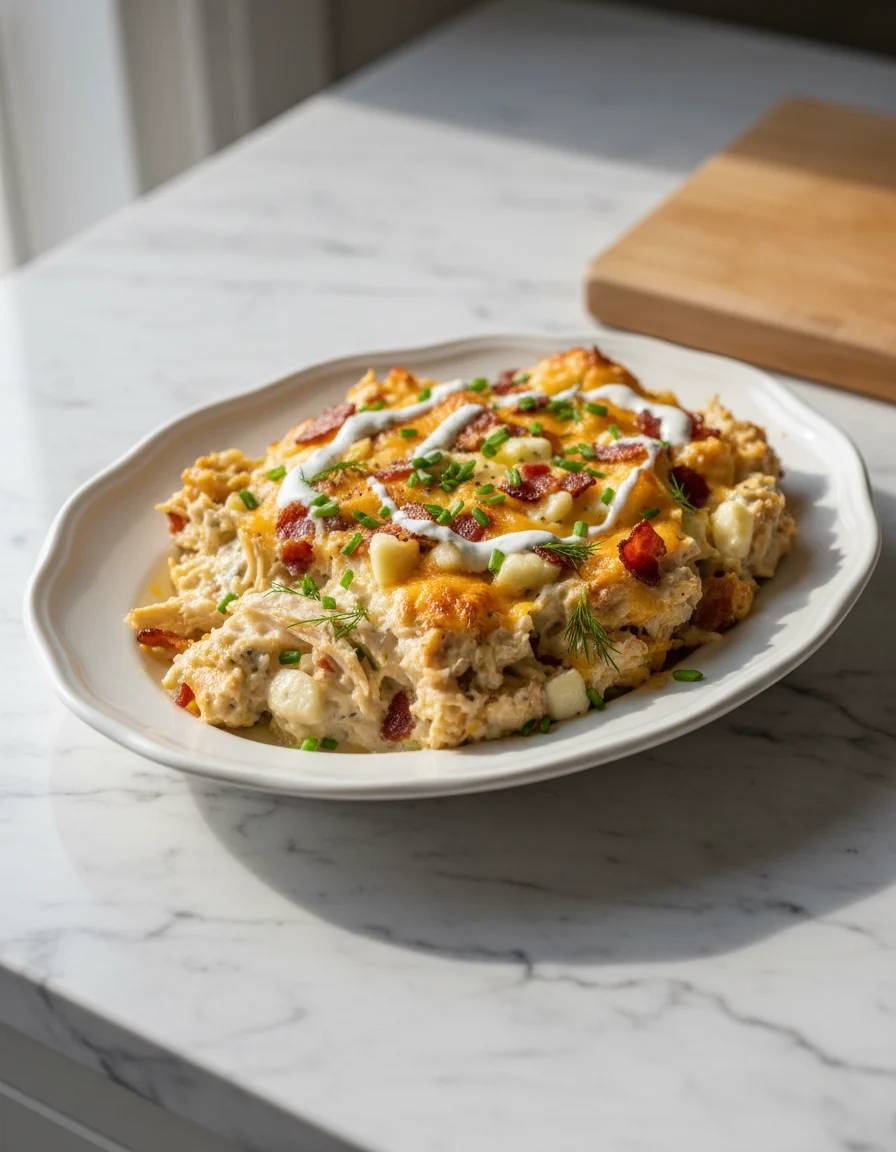 Chicken Bacon Ranch Casserole