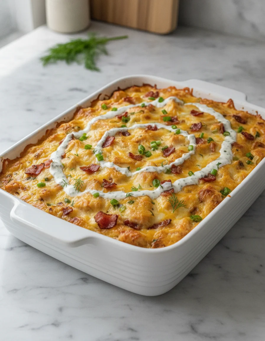 Chicken Bacon Ranch Casserole