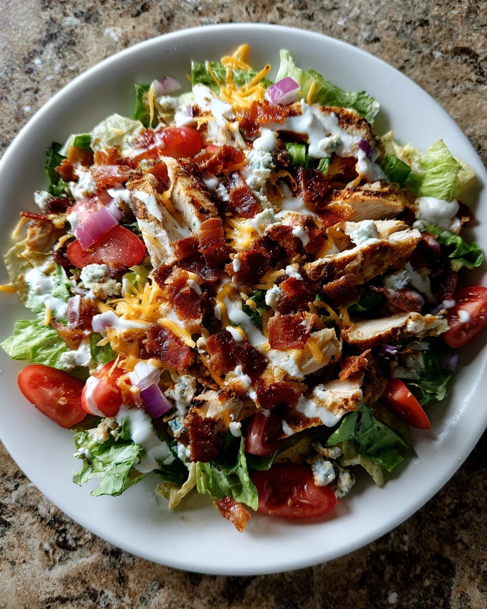 Chicken Bacon Ranch Taco Salad
