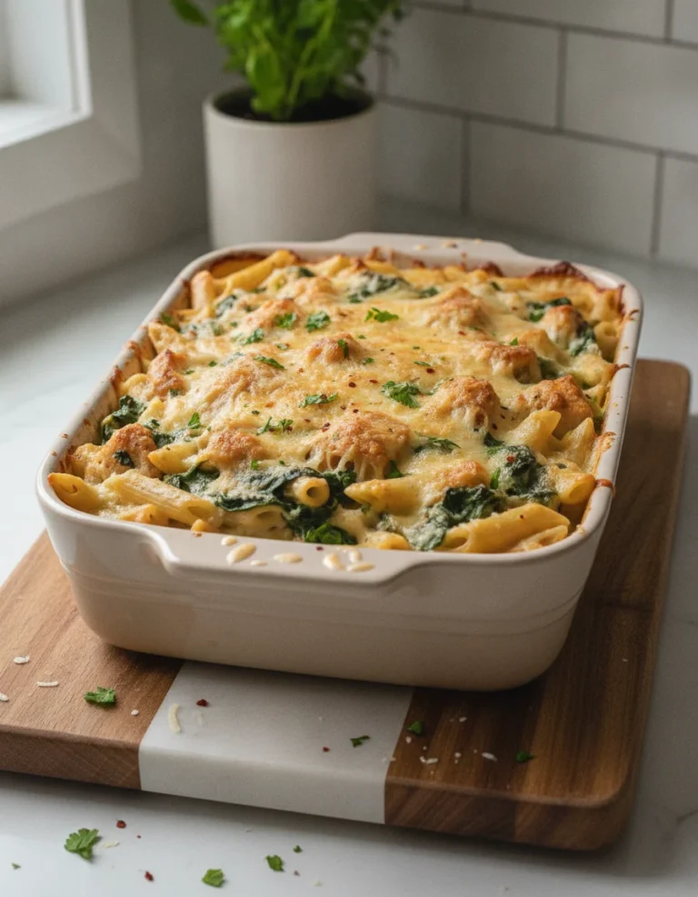 Chicken Spinach Alfredo Bake: A Family-Friendly Delight