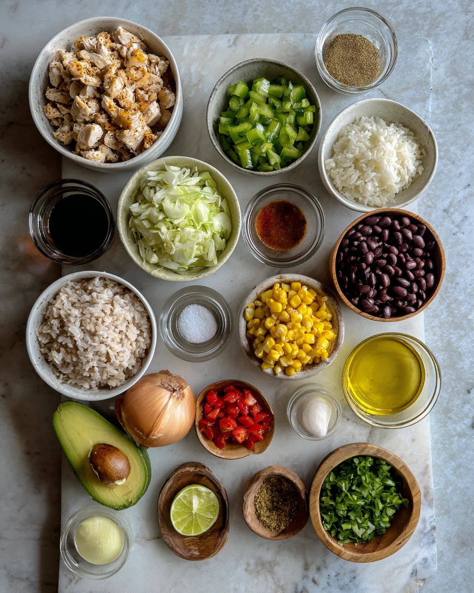 Chicken Taco Rice Bowls
