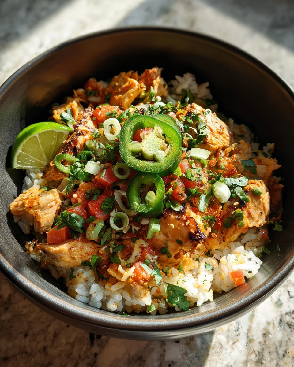 Chicken Taco Rice Bowls