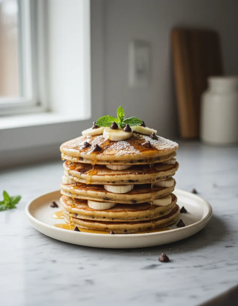 Chocolate Chip Banana Pancakes