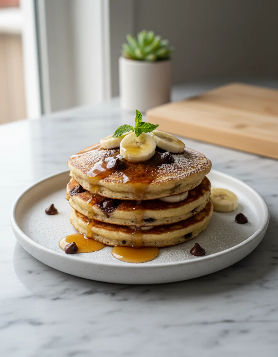 Chocolate Chip Banana Pancakes