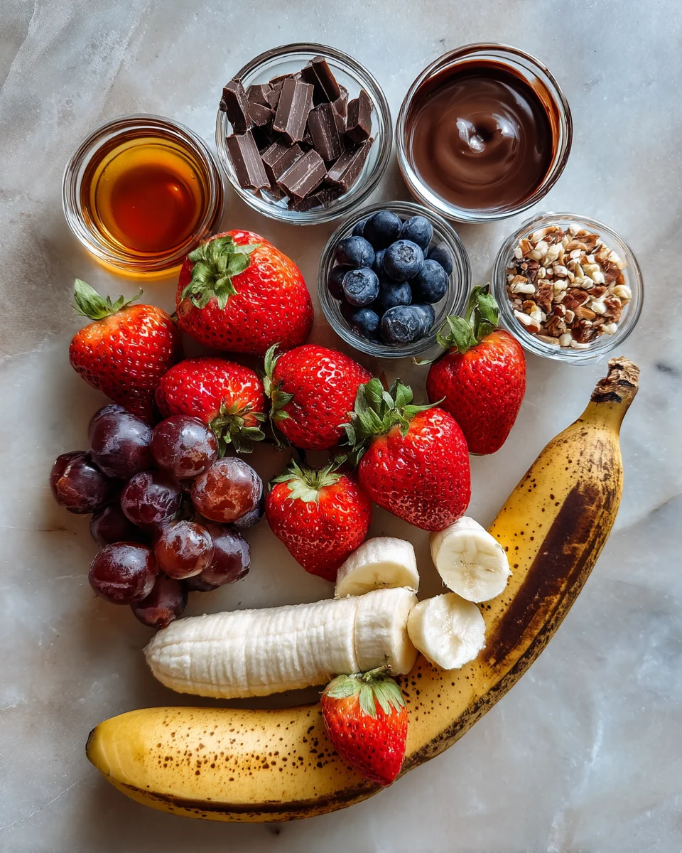 Chocolate Dipped Fruit Skewers