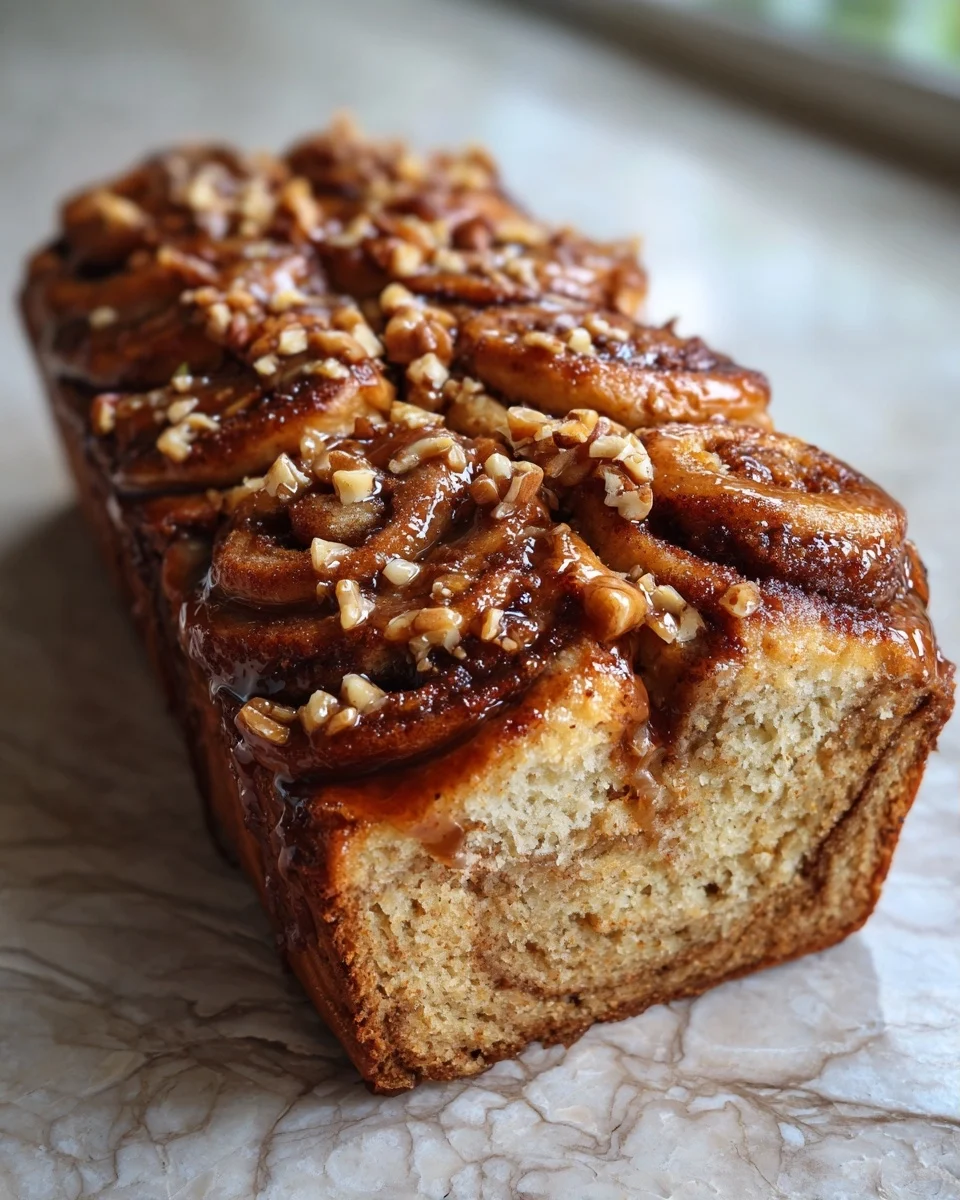 Cinnamon Roll Banana Bread