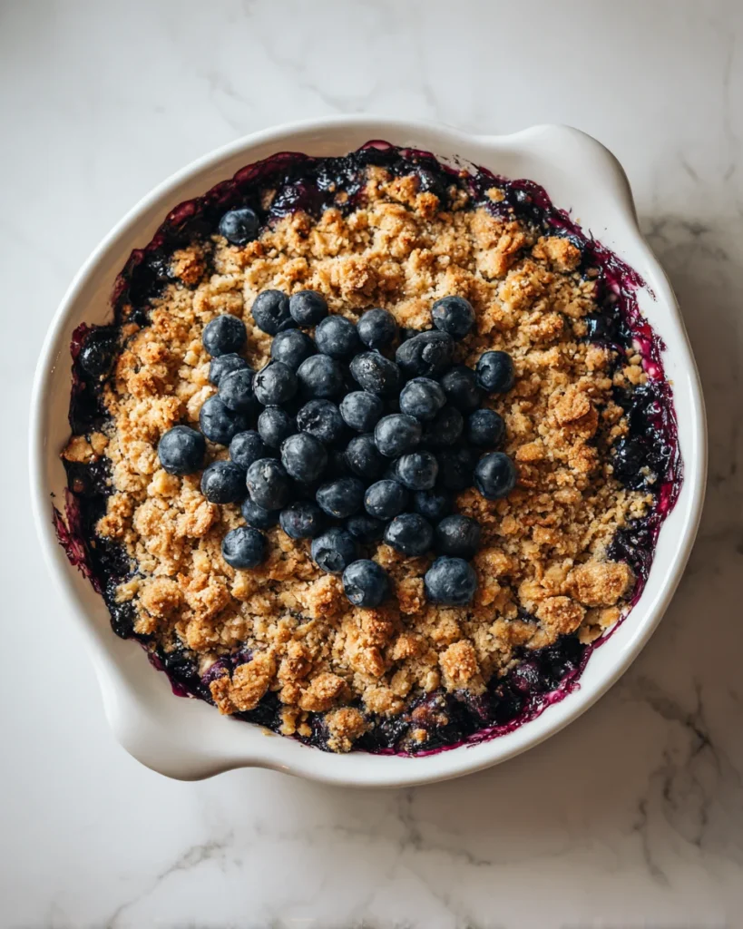 Classic Blueberry Crisp Dessert