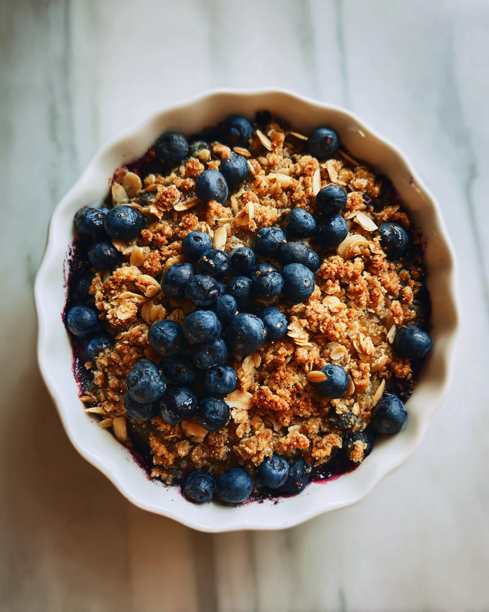 Classic Blueberry Crisp Dessert