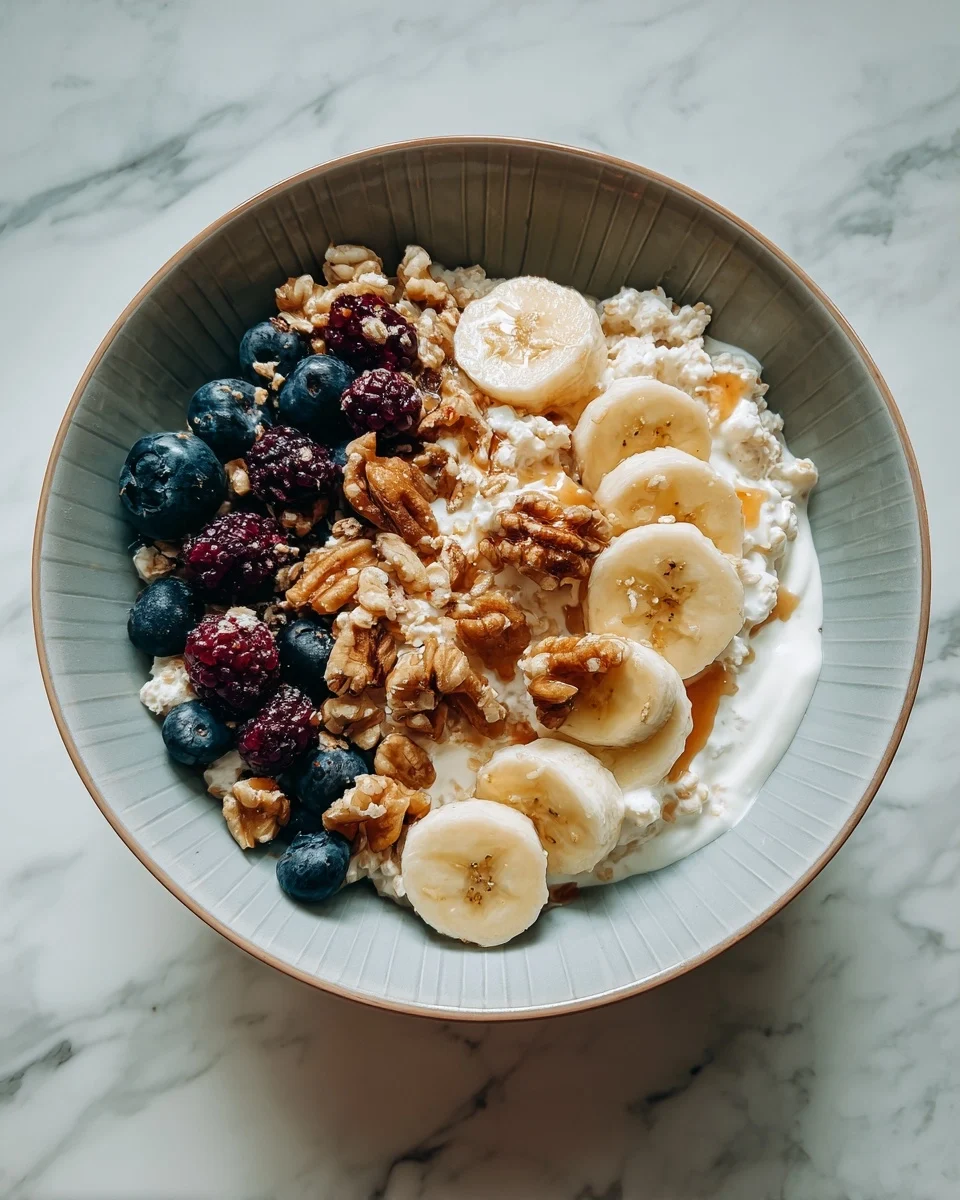 Cottage Cheese Banana Breakfast Bowl