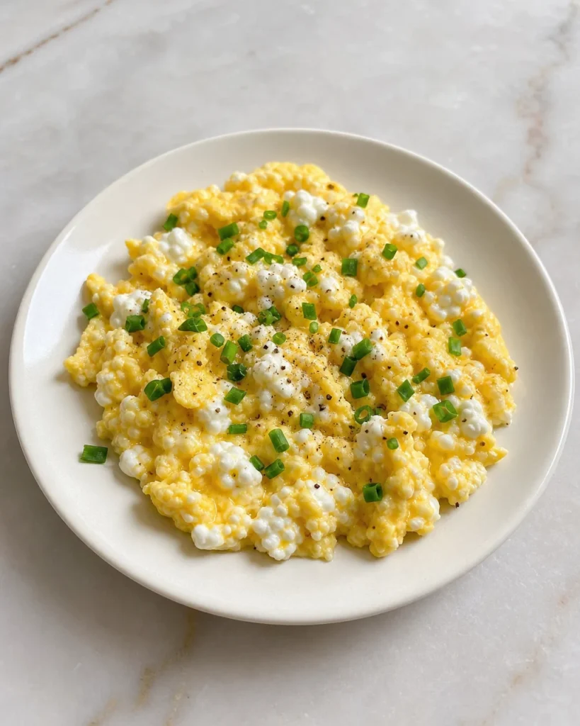 Cottage Cheese Scrambled Eggs