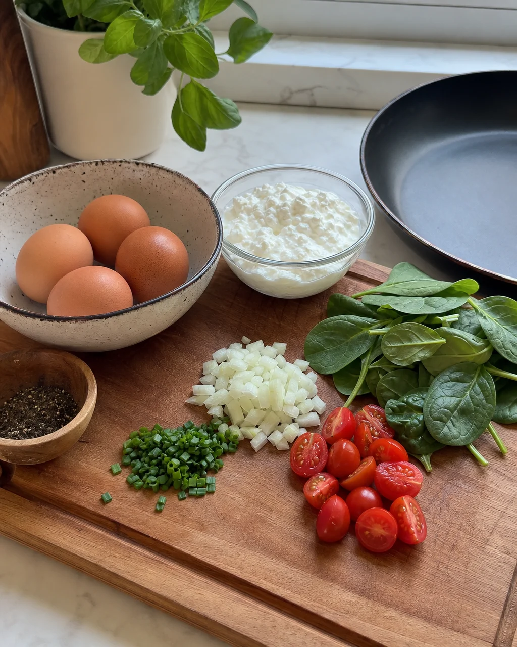 Cottage Cheese Scrambled Eggs