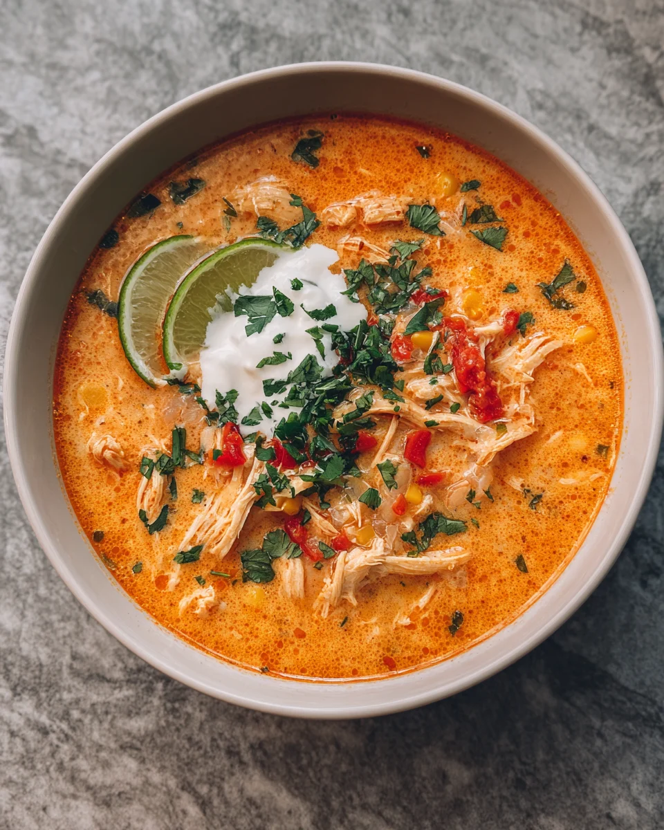 Creamy Chicken Enchilada Soup