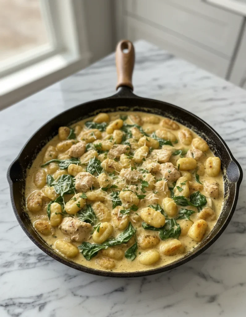 Creamy Chicken Gnocchi Skillet