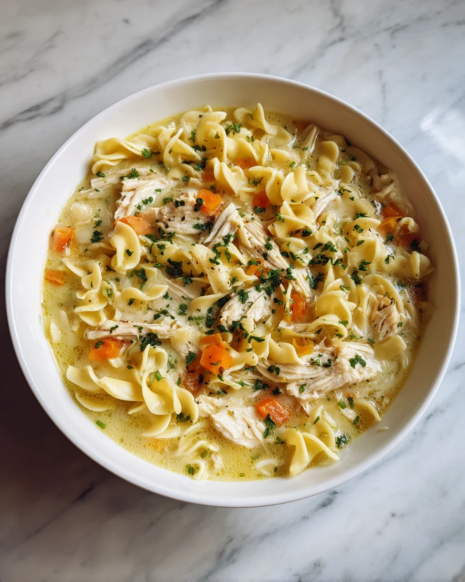 Creamy Chicken Noodle Soup