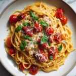 Creamy Fresh Tomato and Garlic Pasta