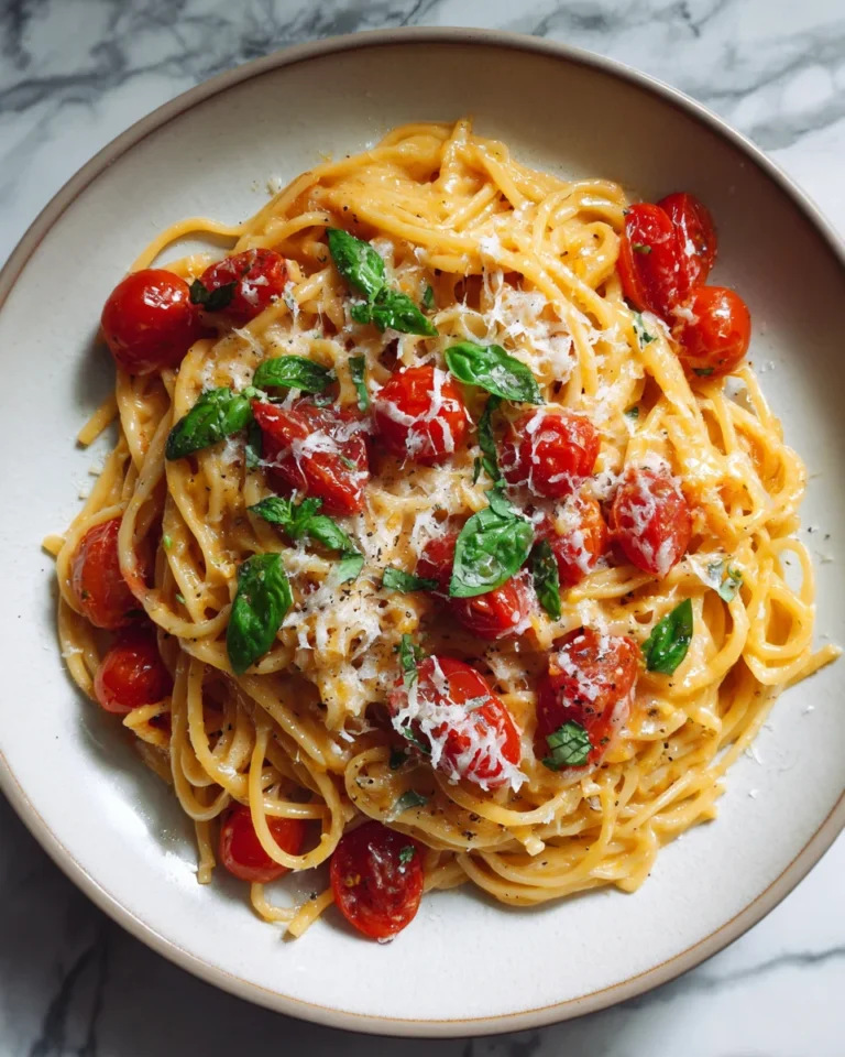 Creamy Fresh Tomato and Garlic Pasta